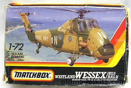 Matchbox 1/72 Westland Wessex HU.5  HAS.31 (S-58) - Royal Navy or Royal Australian Navy - Bagged, PK133 plastic model kit
